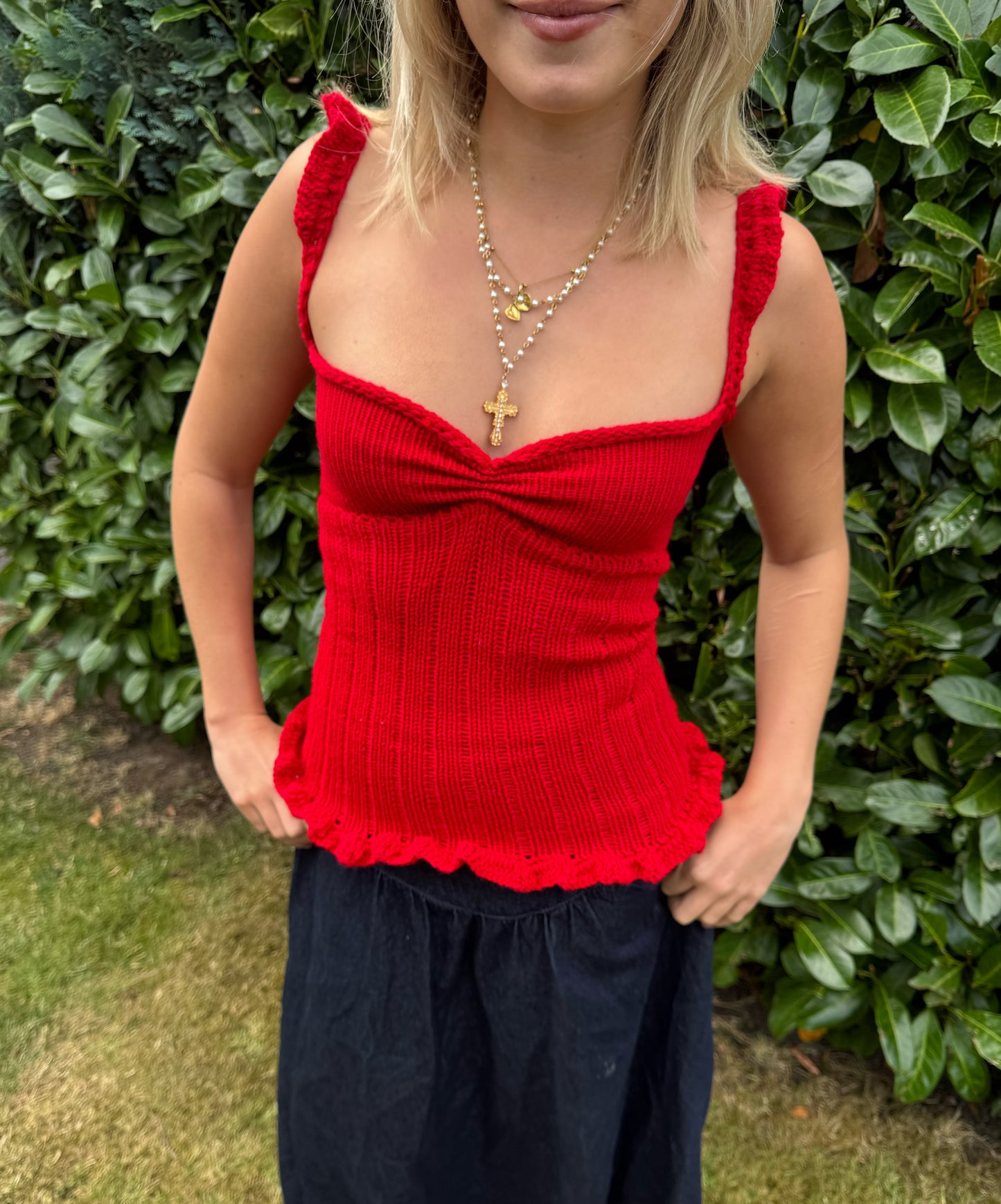 The Cherry Red Jessica Knit