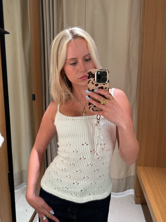 The Baby Pink Celia Knitted Tank