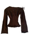 The Chocolate Brown Amelie Knit