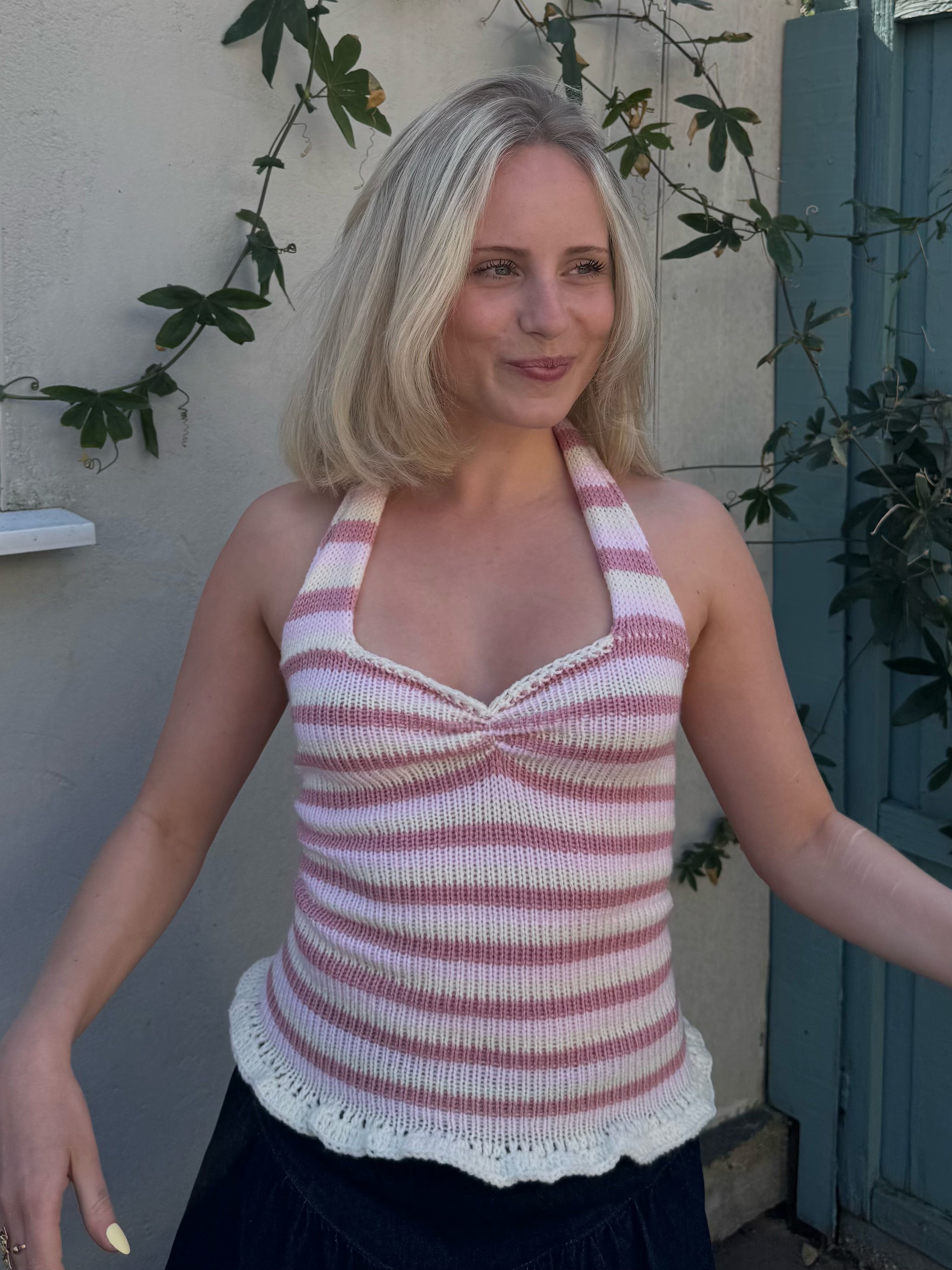 The Raspberry Ripple Gracey Knit