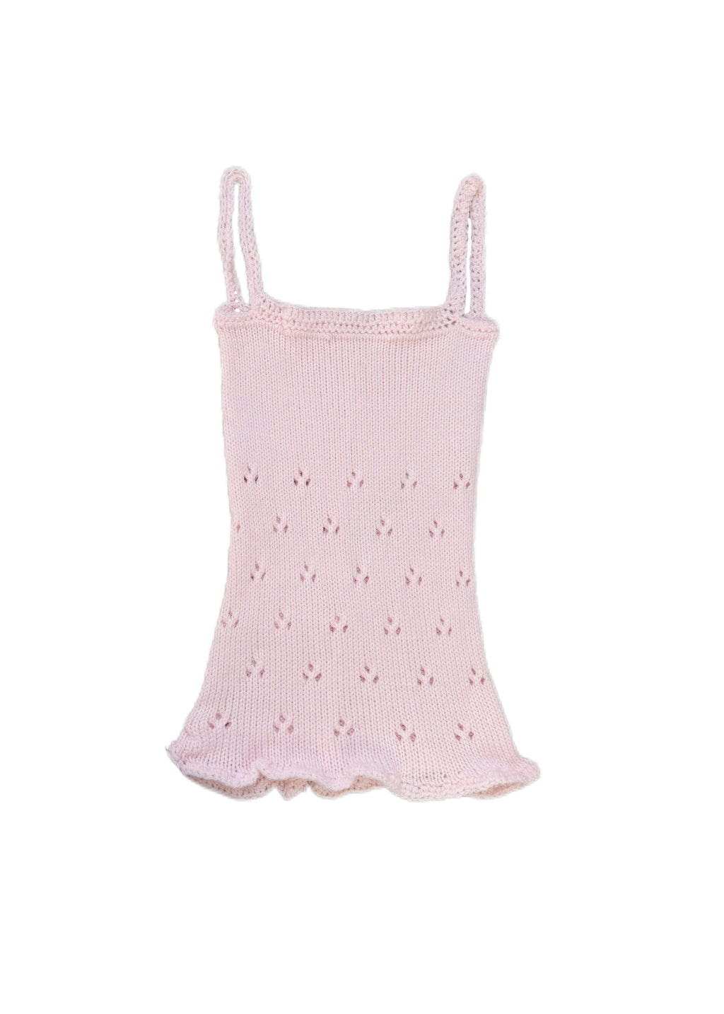 The Baby Pink Celia Knitted Tank