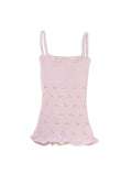 The Baby Pink Celia Knitted Tank