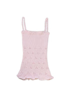 The Baby Pink Celia Knitted Tank