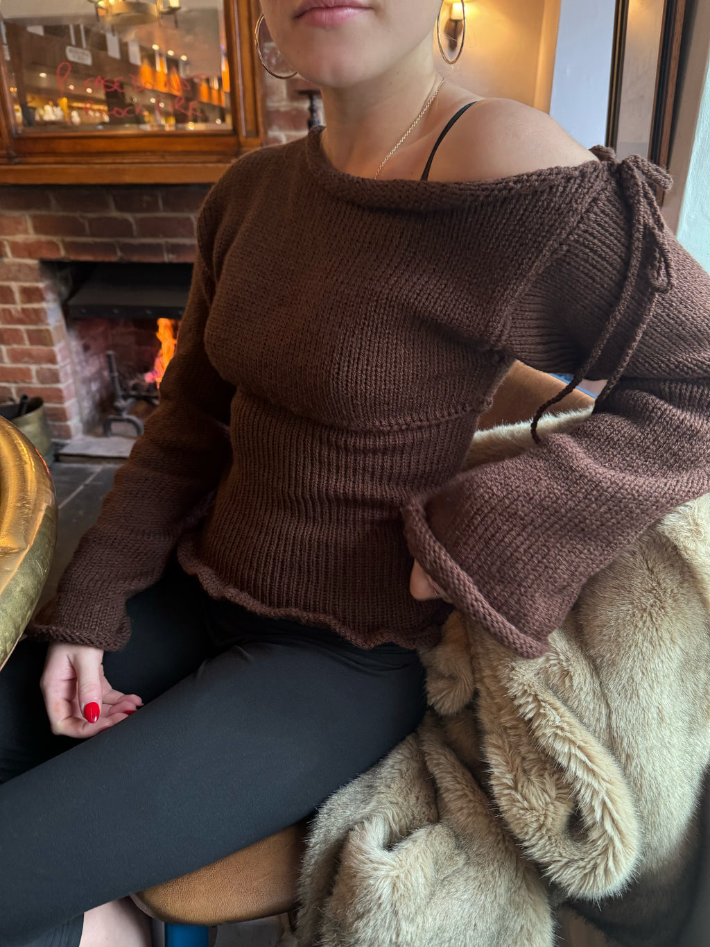 The Chocolate Brown Amelie Knit