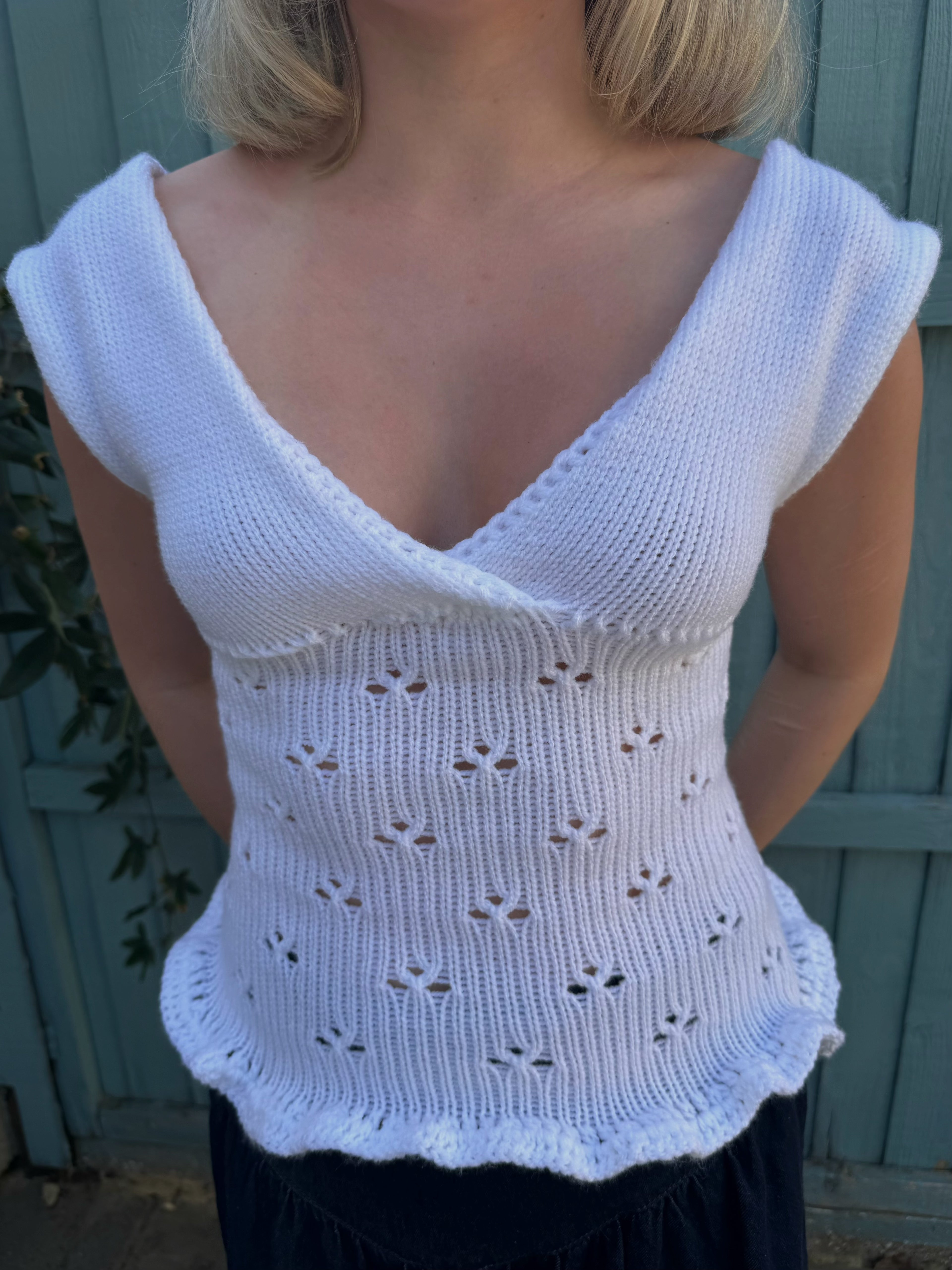 The White Niamh Knit