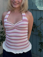 The Raspberry Ripple Gracey Knit