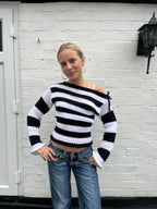 The Black and White Amelie Knit