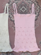 The Baby Pink Celia Knitted Tank