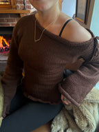 The Chocolate Brown Amelie Knit