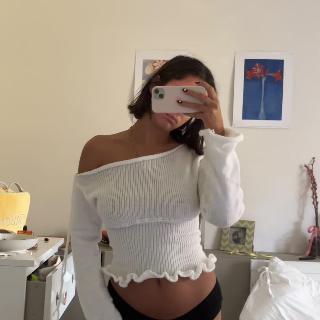 The White Amelie Knit