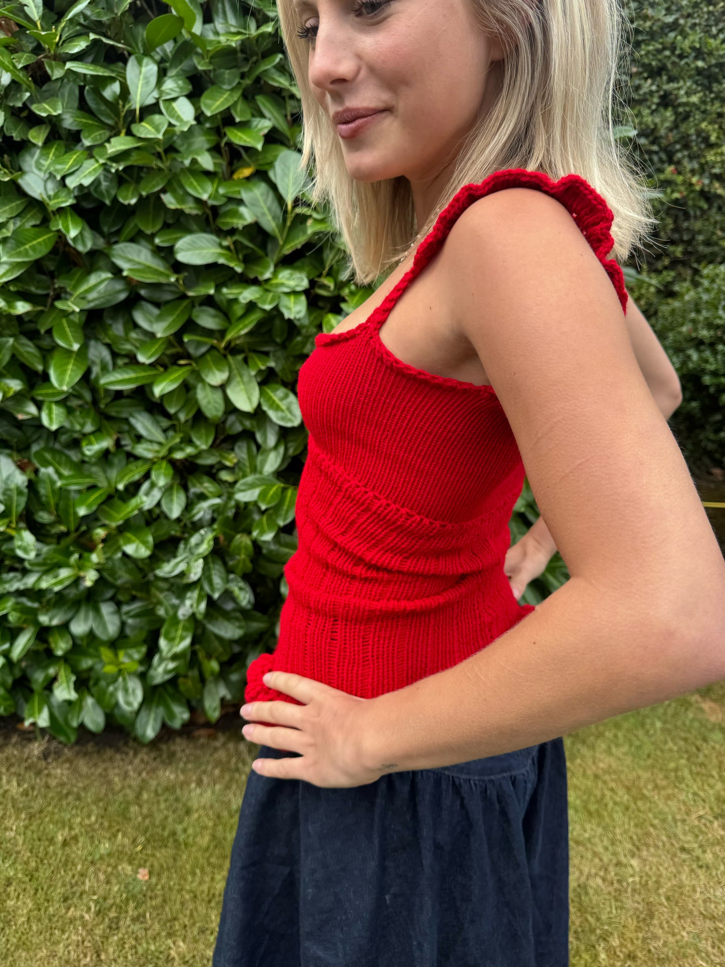The Cherry Red Jessica Knit