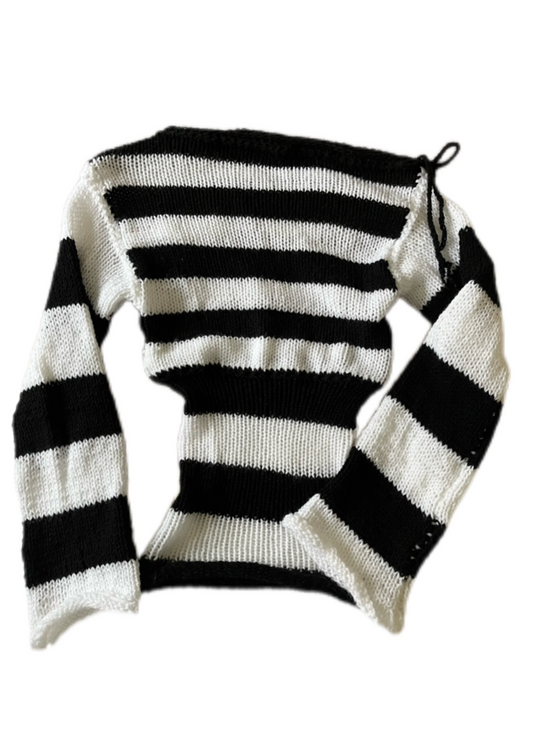 The Black and White Amelie Knit