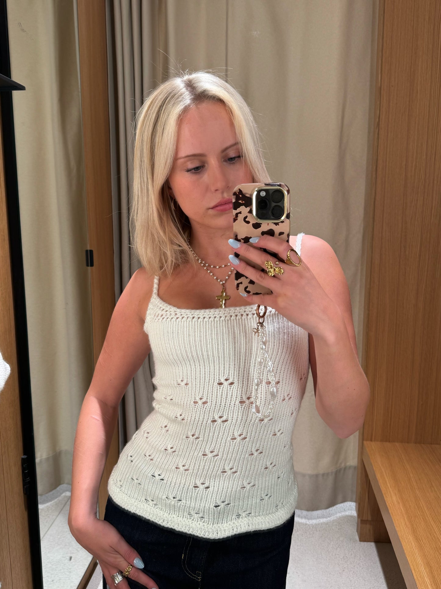The Cream Celia Knitted Tank