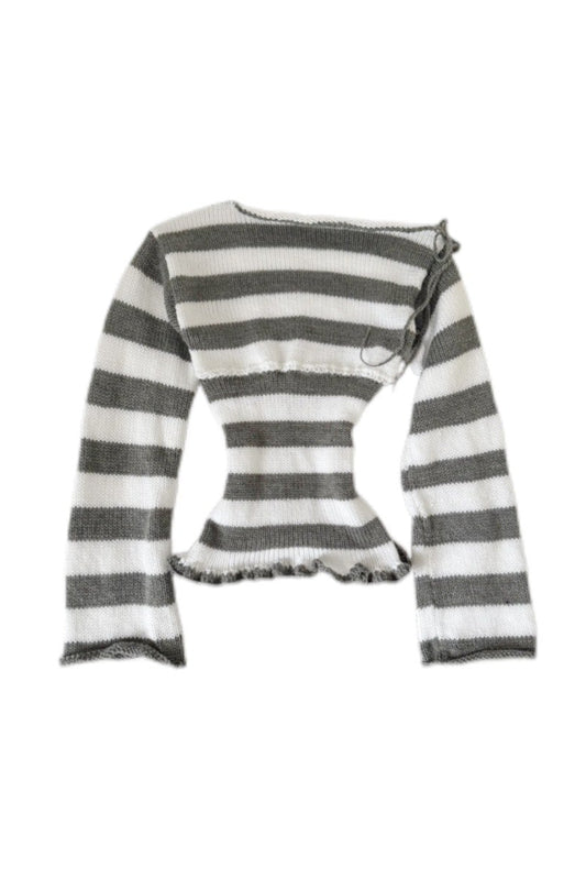 The Grey and White Amelie Knit