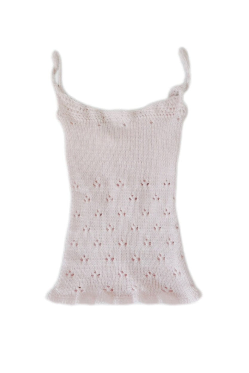 The Baby Pink Celia Knitted Tank
